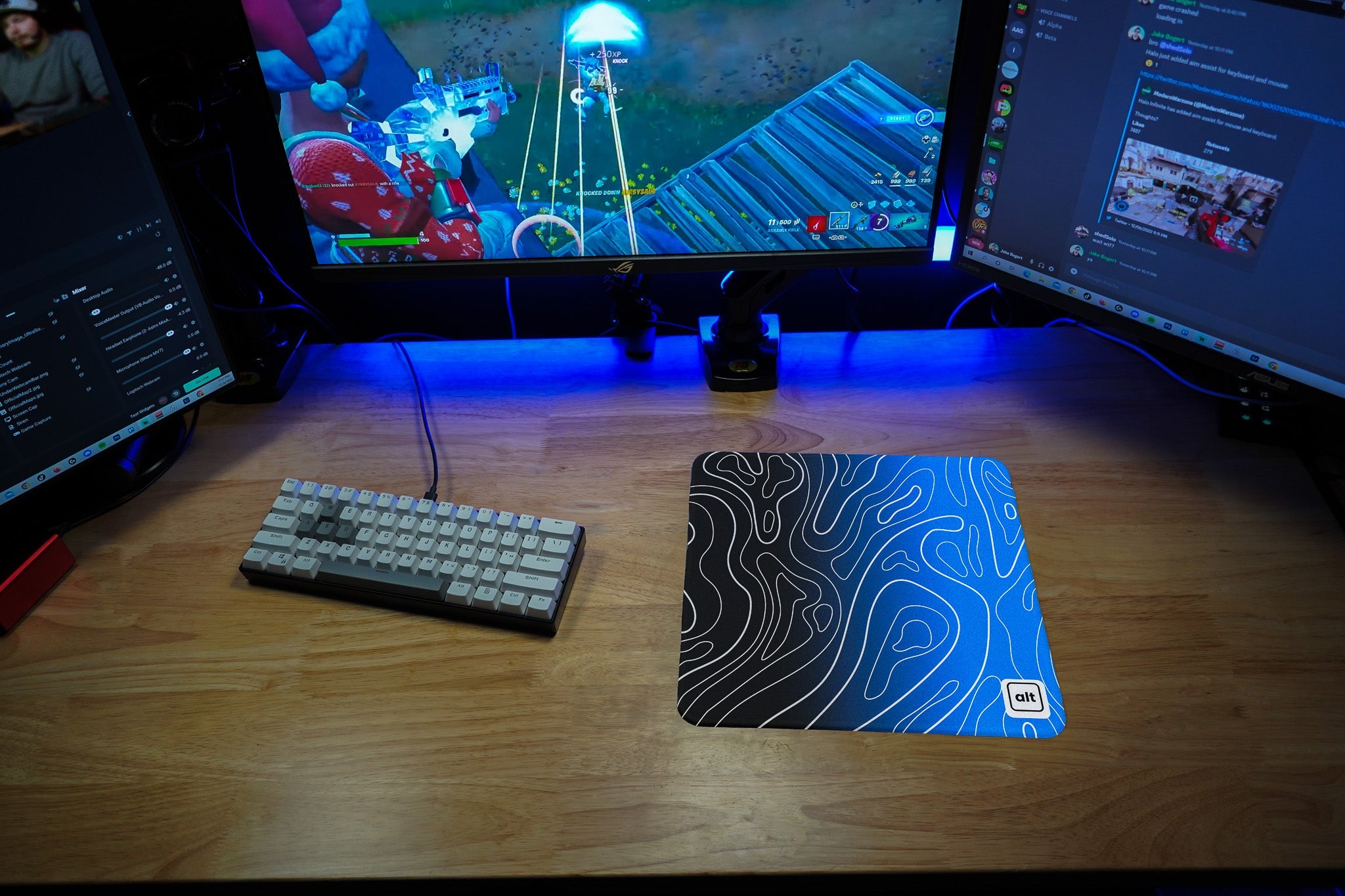 Bisman Ombre Damascus Mousepad - Cinch Gaming