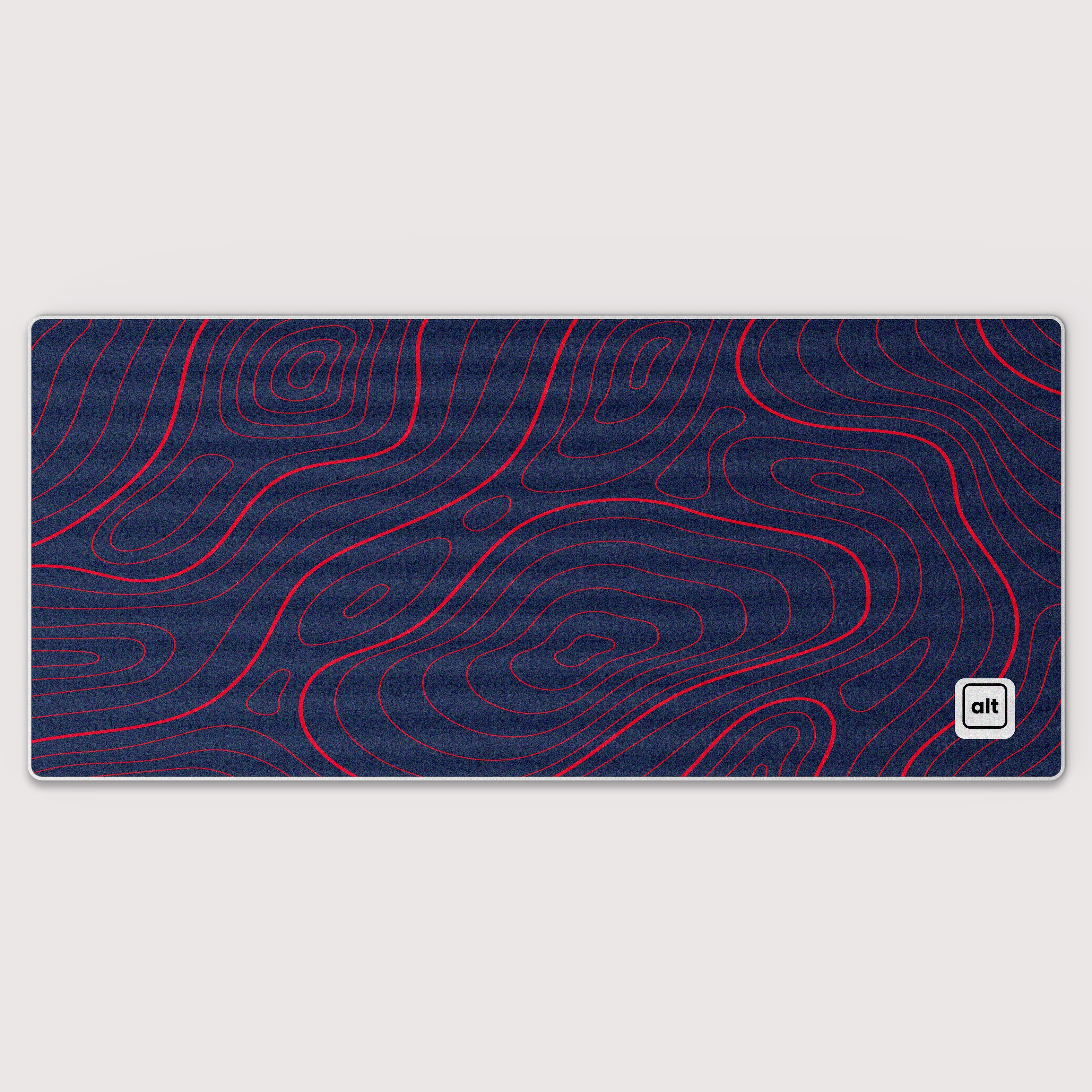 Blue Red Damascus Mousepad - Cinch Gaming