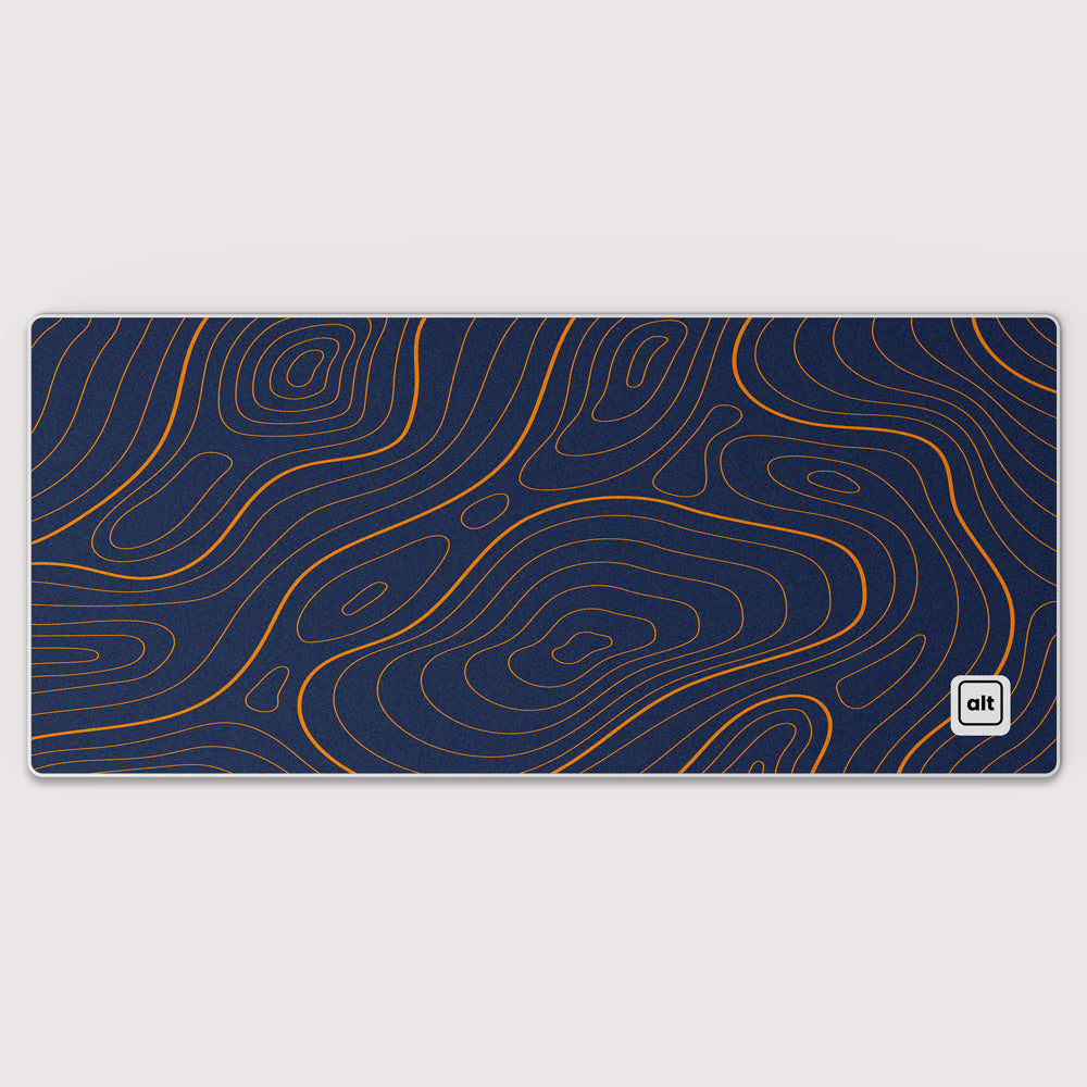 Blue Orange Damascus Mousepad - Cinch Gaming